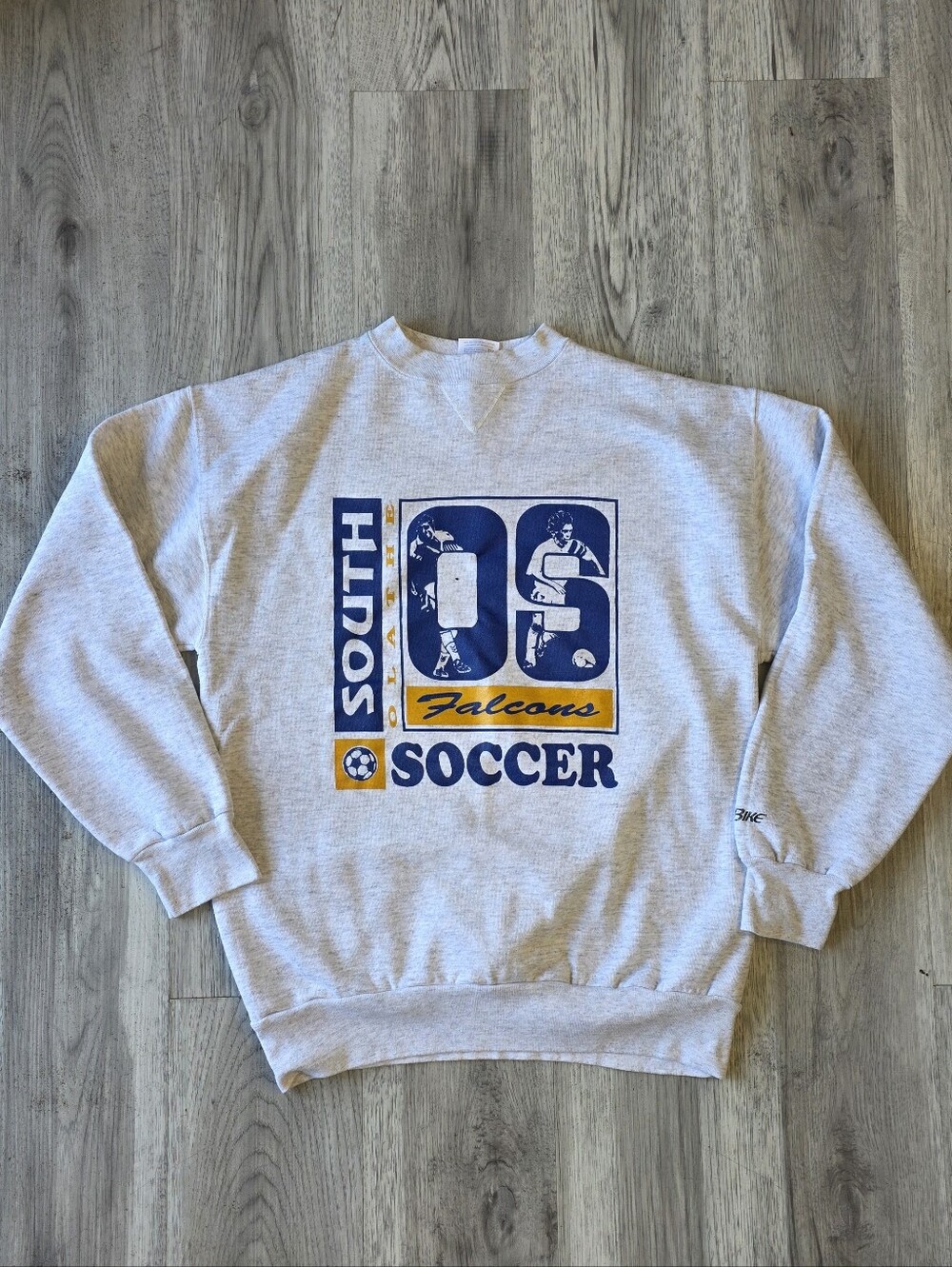 Vintage BIKE Olathe South Falcons Soccer Sweatshirt XL